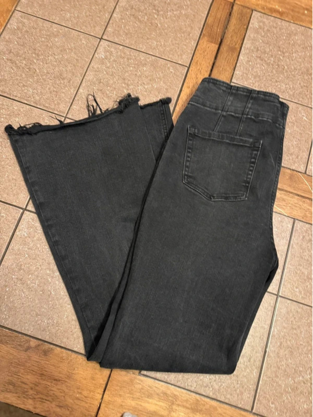 Maurice’s m jeans size 12 black high rise flare jeans